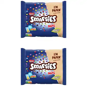Albert Heijn Smarties Mini melkchocolade uitdeelzak 2-pack aanbieding