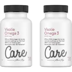 Albert Heijn Care Visolie omega3 2000mg 2-pack aanbieding