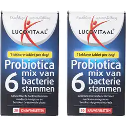 Albert Heijn Lucovitaal Probiotica kauwtabletten 2-pack aanbieding