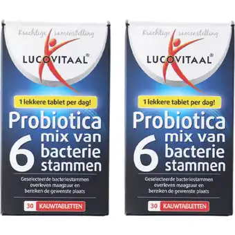 Albert Heijn Lucovitaal Probiotica kauwtabletten 2-pack aanbieding