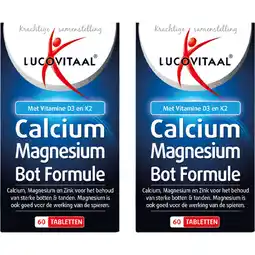 Albert Heijn Lucovitaal Calcium magnesium bot tabletten 2-pack aanbieding