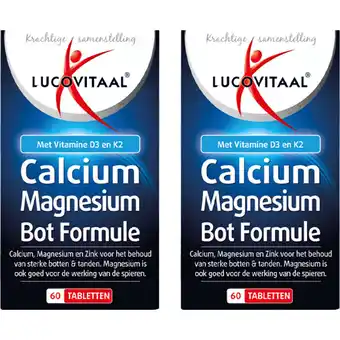 Albert Heijn Lucovitaal Calcium magnesium bot tabletten 2-pack aanbieding