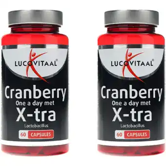 Albert Heijn Lucovitaal Cranberry met x-tra lactobacillus 2-pack aanbieding
