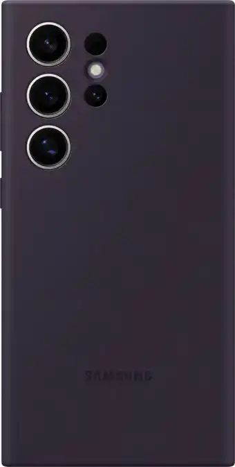 Coolblue Samsung Galaxy S24 Ultra Siliconen Back Cover Donkerpaars aanbieding