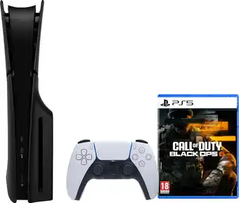 Coolblue PlayStation 5 Slim Disc Edition + Call of Duty: Black Ops 6 + Covers Zwart aanbieding