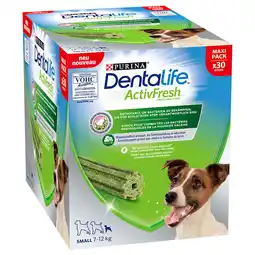 Zooplus 30 Sticks Purina Dentalife Active Fresh Tägliche Zahnpflege-Snacks für kleine Hunde Hundesnacks aanbieding