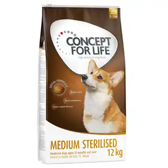 Zooplus 12kg Medium Sterilised Concept for Life Hondenvoer aanbieding
