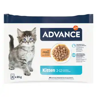 Zooplus Advance Kitten Kip - 52 x 85 g aanbieding
