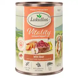 Zooplus 6x400g Lukullus Honden Natvoer Immuunsysteem: Wild zwijn (graanvrij) aanbieding