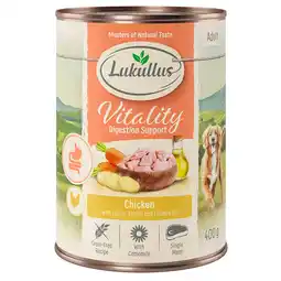 Zooplus 6x400g Lukullus Honden Natvoer Spijsvertering: Kip (graanvrij) aanbieding