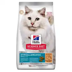 Zooplus 1,5kg Hill's Science Plan Adult Hypoallergenic No Grain met Ei & Insecteneiwit aanbieding