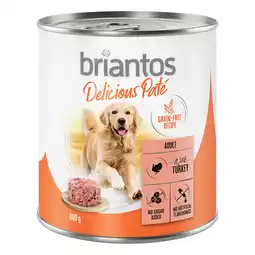 Zooplus 6x800g Kalkoen Briantos Honden Natvoer aanbieding