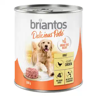 Zooplus 6x800g Kip Briantos Honden Natvoer aanbieding