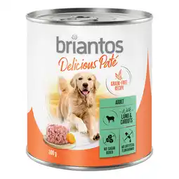 Zooplus 6x800g Lam en Wortelen Briantos Honden Natvoer aanbieding