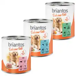 Zooplus 6x800g Mix: Vis, Lam & Rund Briantos Honden Natvoer aanbieding