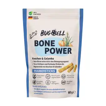 Zooplus 60g BugBell Bone Power knabbelstaafjes hondensnacks aanbieding