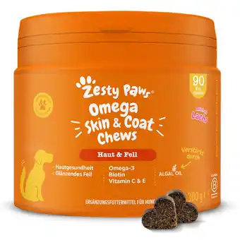 Zooplus 90 kauwtabletten Zesty Paws Omega Huid en Vacht Zalm Aanvullende voeding voor honden aanbieding