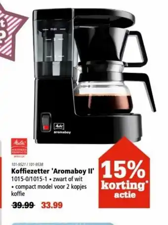 Marskramer Koffiezetter 'Aromaboy II' aanbieding