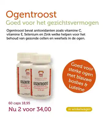 De Rode Pilaren Ogentroost aanbieding