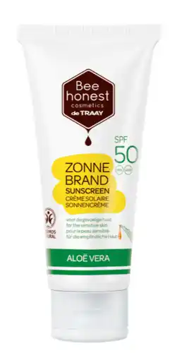 De Online Drogist Bee Honest Zonnebrandcrème Aloë Vera SPF50 100ML aanbieding