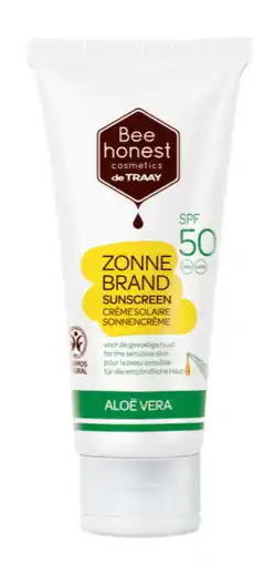 De Online Drogist Bee Honest Zonnebrandcrème Aloë Vera SPF50 100ML aanbieding