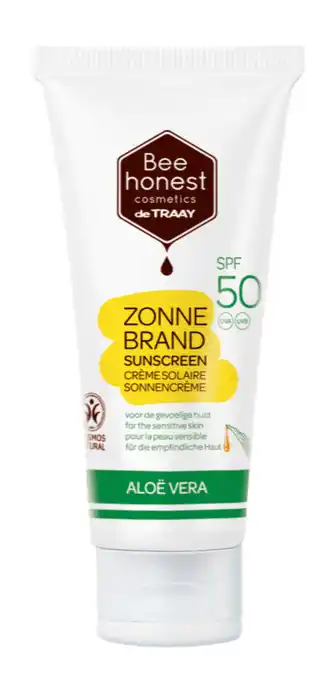 De Online Drogist Bee Honest Zonnebrandcrème Aloë Vera SPF50 100ML aanbieding