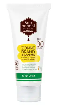 De Online Drogist Bee Honest Zonnebrandcrème Aloë Vera SPF30 100ML aanbieding