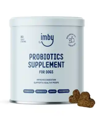 De Online Drogist Imby Probiotics Supplement For Dogs Kauwtabletten 90KTB aanbieding