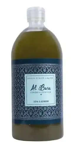 De Online Drogist Al Bara Aleppo Vloeibare Zeep Olijfolie & 35% Laurierbesolie 1LT aanbieding