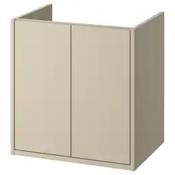 IKEA HavbÄck Wastafelkast met deuren, beige, 60x48x63 cm aanbieding