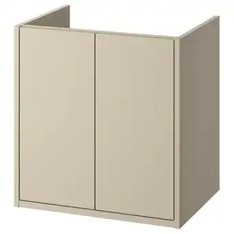 IKEA HavbÄck Wastafelkast met deuren, beige, 60x48x63 cm aanbieding