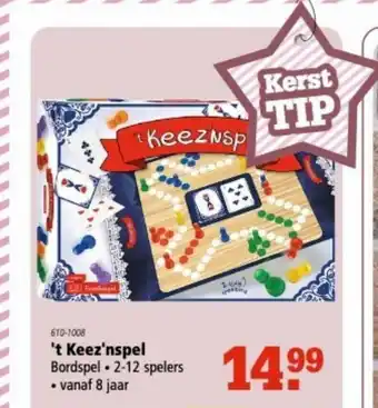 Marskramer 't Keez'nspel 8 jaar aanbieding