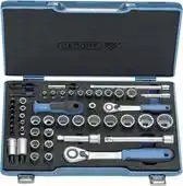 Conrad Gedore 2075695 2075695 Dopsleutelset Metrisch 3/8 (10 mm), 1/4 (6.3 mm) 50-delig aanbieding