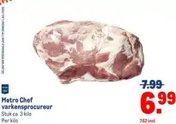 Makro Metro Chef varkensprocureur aanbieding