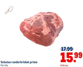 Makro Schotse runderbrisket prime aanbieding