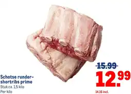 Makro Schotse runder short ribs prime aanbieding