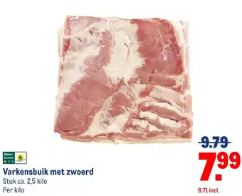 Makro Varkensbuik met zwoerd aanbieding
