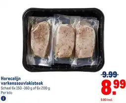 Makro Horecalijn varkenssouvlakisteak aanbieding