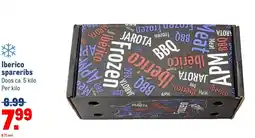 Makro Iberico spareribs aanbieding