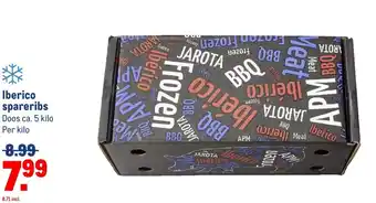 Makro Iberico spareribs aanbieding