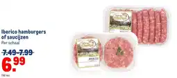 Makro Iberico hamburgers of saucijzen aanbieding