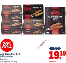 Makro Alle dozen Star Grill BBQ-spiesen aanbieding