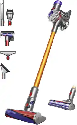 Amazon Dyson V8 Absolute draadloze steelstofzuiger (Silver/Yellow) aanbieding