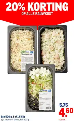 Makro Op alle rauwkost aanbieding