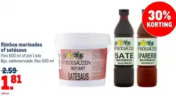 Makro Rimboe marinades of satésaus aanbieding