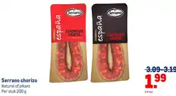 Makro Serrano chorizo aanbieding