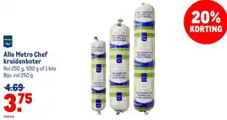 Makro Alle Metro Chef kruidenboter aanbieding