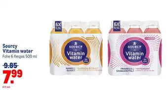 Makro Sourcy Vitamin water aanbieding