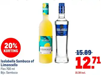 Makro Isolabella Sambuca of Limoncello aanbieding