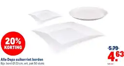 Makro Alle Depa suikerriet borden aanbieding